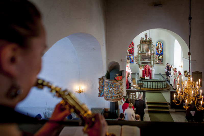 En vigslingsgudstjeneste involverer mange av de ansatte i kirken. Foto: Bo Mathisen