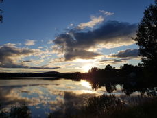 Solnedgang ved Vermundsjøen. Foto: Anne Bråten Edvardsen