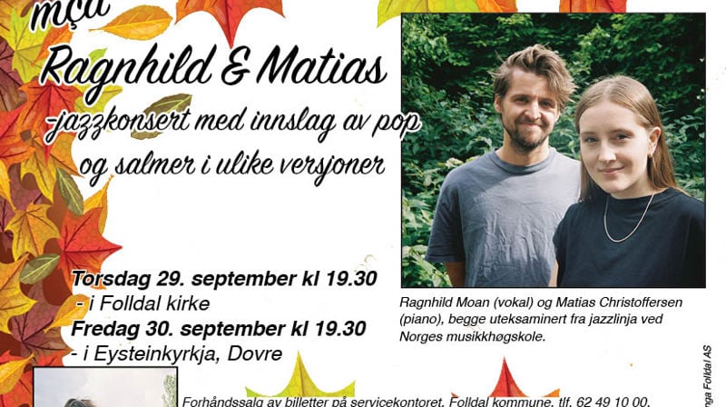 Høstjazz - Konsert i Eysteinkyrkja fredag 30. september kl. 19.30