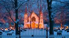 Bilete av Hauge kyrkje