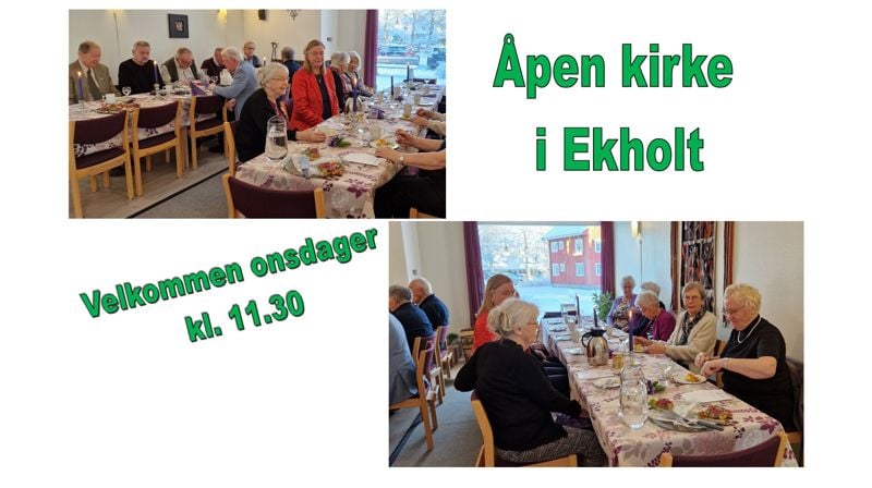 Åpen kirke i Ekholt kl. 11.30